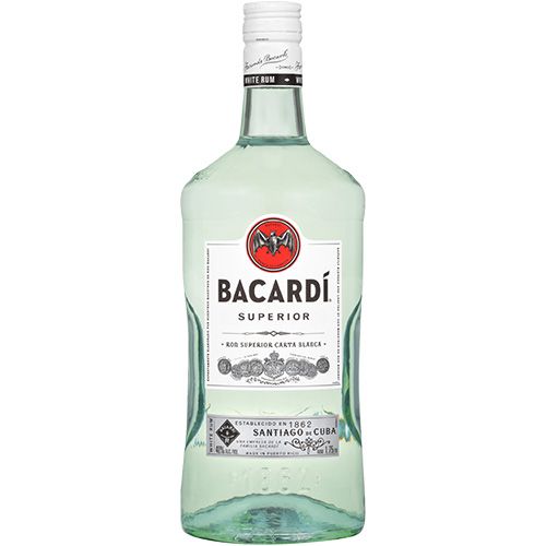 Bottle of Bacardí Superior white rum