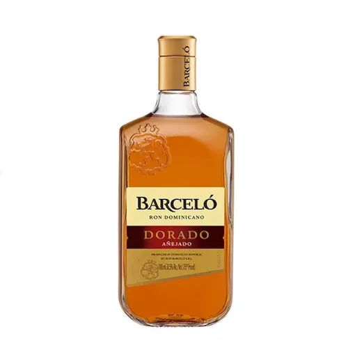 Bottle of Barceló Dorado Dominican rum