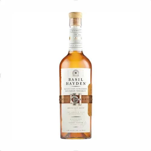 Bottle of Basil Hayden Kentucky straight bourbon