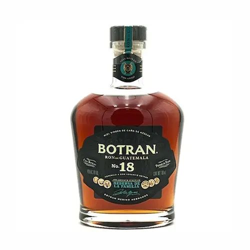 Bottle of Botran No. 18 Guatemalan rum