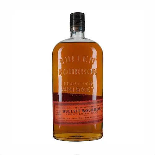 Bottle of Bulleit bourbon