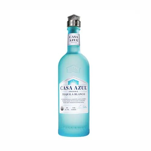 Bottle of Casa Azul organic Tequila Blanco