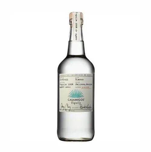 Bottle of Casamigos Blanco tequila