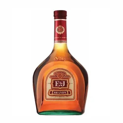 Bottle of E&J brandy