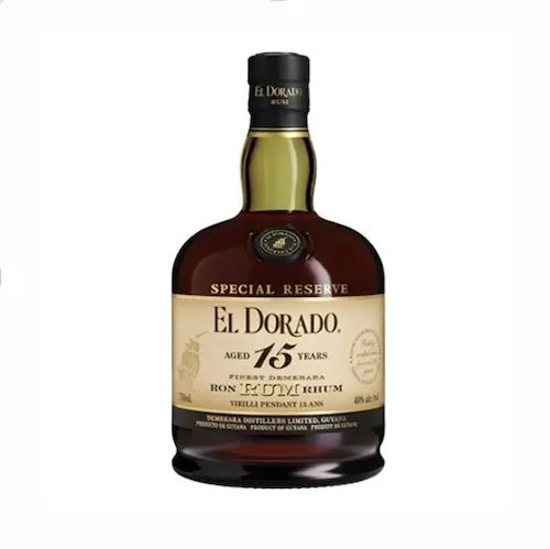 Bottle of El Dorado 15 Year Special Reserve Guyanese rum