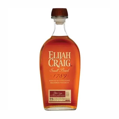 Bottle of Elijah Craig Small Batch Kentucky straight bourbon
