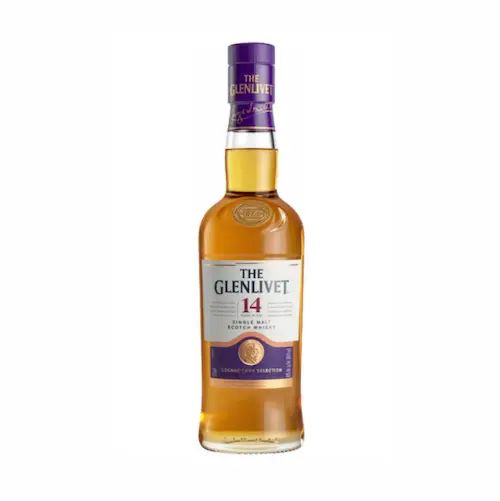 Bottle of The Glenlivet 14 Year single malt Scotch whisky