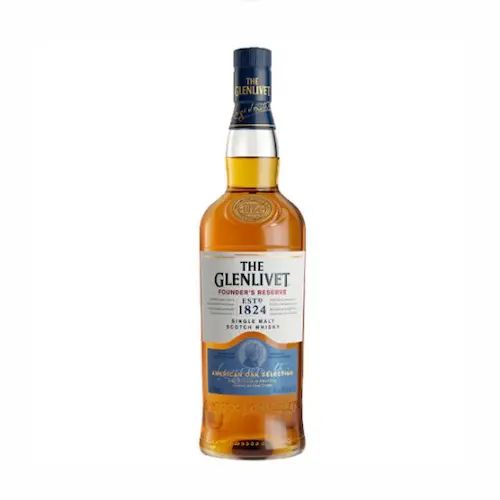 Bottle of The Glenlivet Founder’s Reserve single malt Scotch whisky