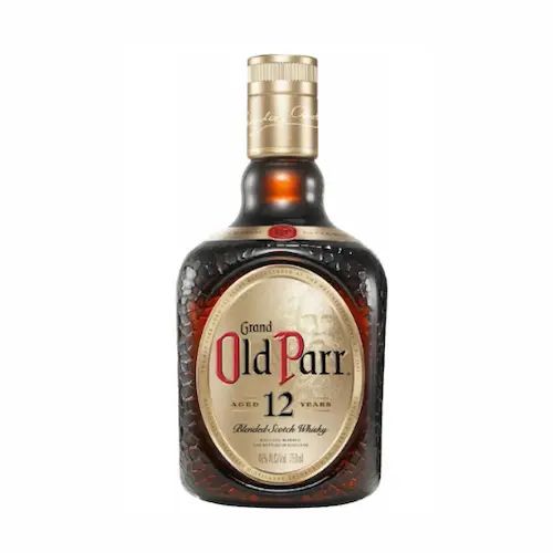 Bottle of Grand Old Parr 12 Year blended Scotch whisky