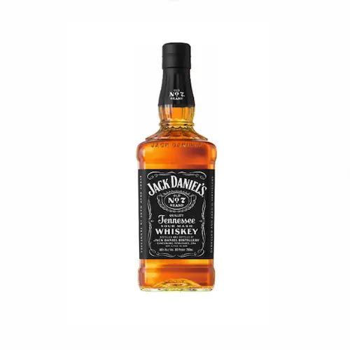 Bottle of Jack Daniel’s Old No. 7 Tennessee whiskey