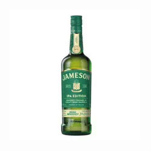 Bottle of Jameson IPA Edition Irish whiskey