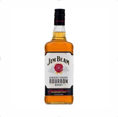 Bottle of Jim Beam Kentucky straight bourbon