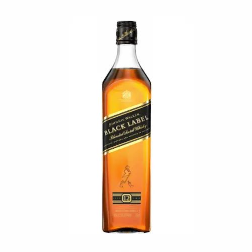 Bottle of Johnnie Walker Black Label blended Scotch whisky