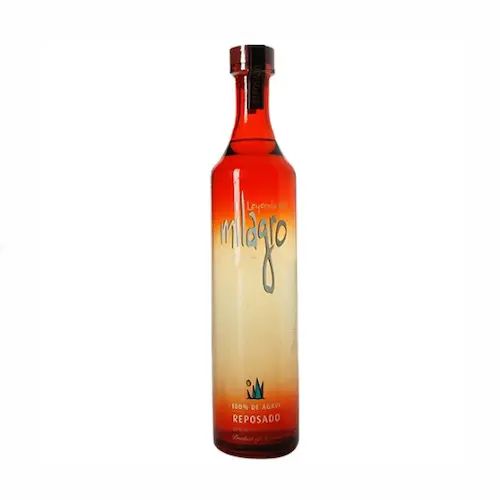 Bottle of Milagro Reposado tequila