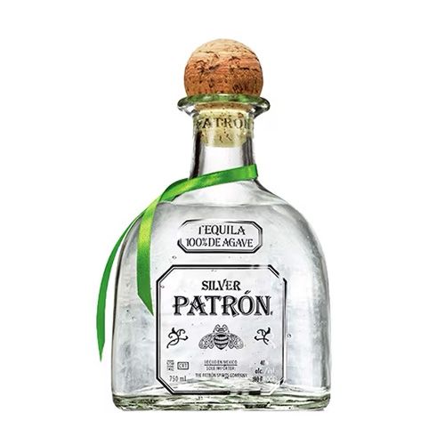 Bottle of Patrón Silver tequila
