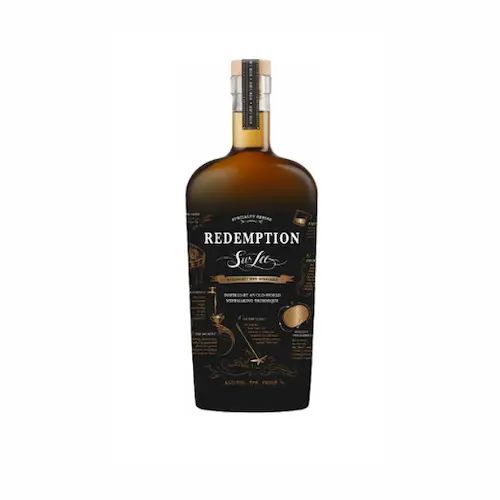 Bottle of Redemption Sur Lee straight rye whiskey