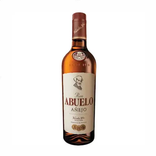 Bottle of Ron Abuelo Añejo Panamanian rum
