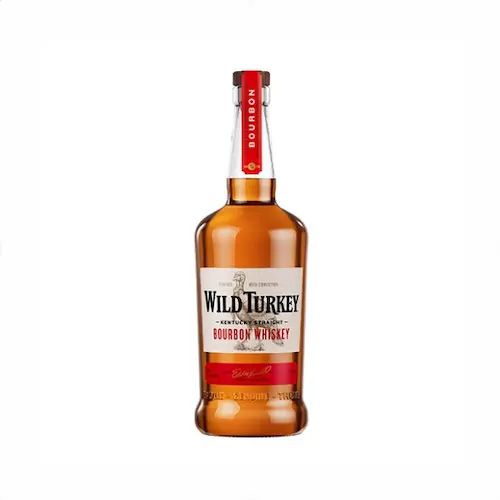 Bottle of Wild Turkey Kentucky straight bourbon