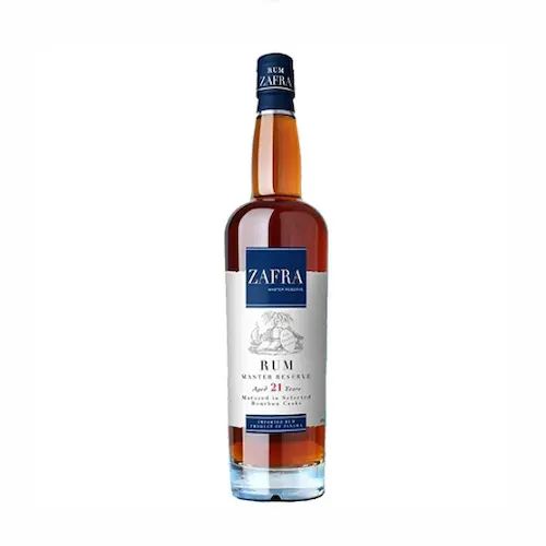 Bottle of Zafra Master Reserve 21 Year Panamanian rum